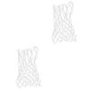 BESPORTBLE 2pcs Professional Basketball Net Nylon Mesh Net Replacement Fits Rims Weatherproof Basketball Accessories view 1
