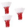BESPORTBLE 3pcs Nylon Basketball Net Replacement Heavy Duty Basketball Hoop Net for Rim Red view 1