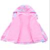 C2M Girls Hooded Rain Jacket Windproof Raincoat Fleece Lined Outerwear 6-7 Years Starry Hearts view 3
