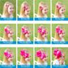 Wee Ones Girls 2 Pack Grosgrain Hair Bows with Plain Wrap Centre on a Wee Stay No Slip Clip, Mini, Navy view 4