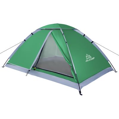 JELUCAMP 1/2 Person Dome Tents for Camping, Lightweight Portable Single Backpacking Tent, Small Easy Setup Outdoor Waterproof Camping Hiking Tent for Adults, 2 Person Tent, Navy