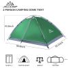 JELUCAMP 1/2 Person Dome Tents for Camping, Lightweight Portable Single Backpacking Tent, Small Easy Setup Outdoor Waterproof Camping Hiking Tent for Adults, 2 Person Tent, Navy view 2