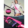 ALOEU LED Reflective Belt Sash for Walking at Night,Rechargeable LED Light Up Running Belt for Runners Walkers,Pink view 4