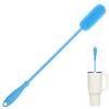 15.7" Silicone Bottle Brush, ddLUCK Water Bottle Cleaner Brush for Stanley, Hydroflasks, Glass, Thermos Sports Bottle, Vase and Glassware, Bottle Brush Cleaner for Small Narrow Neck Containers (Blue) view 1