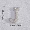 2pcs Peal Initial Letters for Stanley Cup Cute Stanley Tumbler Stickers for Water Bottles Wallet Phone Laptop Luggage (J) view 2