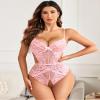 Avidlove Valentines Lingerie Womens Lingeries Lace Body Suits Women One Piece Teddy (Pink,XL) view 2