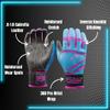 Patriot | Batting Gloves | Professional Batting Gloves 360 Pro Cabretta Leather Wrist Wrap Baseball Softball Adult Youth (Miami Nights, Youth XL) view 2