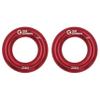 GM CLIMBING Red Small Rappel Ring 25kN for Rock Climbing Arborist Rescue Slackline Hammock 2-Pack view 1