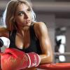 LAFANDE Boxing Gloves for Men & Women, Training and Sparring Punching Gloves, Breathable Muay Thai Glove for Boxing Music Machine, Red view 2
