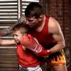 LAFANDE Boxing Gloves for Men & Women, Training and Sparring Punching Gloves, Breathable Muay Thai Glove for Boxing Music Machine, Red view 3