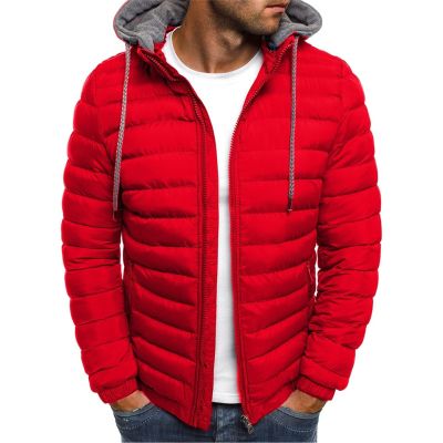 Uillui Winter Coats for Men Casual Lightweight Packable Puffer Jacket Outdoor Quilted Hooded Puffy Down Coat for Snow Ski