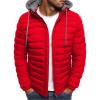 Uillui Winter Coats for Men Casual Lightweight Packable Puffer Jacket Outdoor Quilted Hooded Puffy Down Coat for Snow Ski view 1