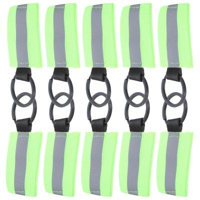 BESPORTBLE 10pcs Reflective Key Holder Tags High-Visibility Zipper Pulls for Backpacks Keychains Safe Reflector Pendants for Adults for Bags Leashes Strollers
