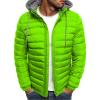 Uillui Winter Coats for Men Casual Lightweight Packable Puffer Jacket Outdoor Quilted Hooded Puffy Down Coat for Snow Ski view 1