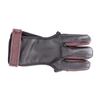 Happyyami Outdoor Pu Finger Protector Gloves for Recurve Lightweight Three Finger Tabs for Hunting and Shooting Protective Gear