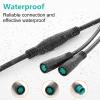 EDENCOMERS Electric Bike 1T2 Extension Cable Y-Split Extension Wire with Waterproof Connector for Light,Throttle,Gear Sensor and Brake in Ebike Modification Kit (1T2 5pin 7") view 3
