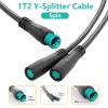EDENCOMERS Electric Bike 1T2 Extension Cable Y-Split Extension Wire with Waterproof Connector for Light,Throttle,Gear Sensor and Brake in Ebike Modification Kit (1T2 5pin 7") view 4