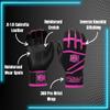 Patriot | Batting Gloves | Professional Batting Gloves 360 Pro Cabretta Leather Wrist Wrap Baseball Softball Adult Youth (Black + Pink, Adult Medium) view 2