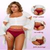Cinvik High Waisted Lace Underwear for Women Seamless Curvy Cheeky High Rise Breifs Panties Pack 3XL view 4