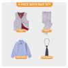 Qisuma Suits for Boys Size 4t Formal Dress Outfit Kids Easter Suit Light Gray First Communion Clothes view 3