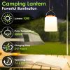 BOBKID LED Camping Lantern, Rechargeable Camping Light, 4 Modes Outdoor Flashlights Lanterns with 1000LM, Water Resistant Portable Emergency Camp Light for Hurricane Hiking Survival Kits - Orange view 3