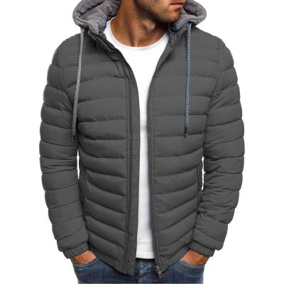 Uillui Winter Coats for Men Casual Lightweight Packable Puffer Jacket Outdoor Quilted Hooded Puffy Down Coat for Snow Ski