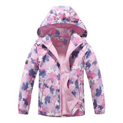 MGEOY Boys Girls Rain Jackets Lightweight Waterproof Hooded Raincoats Windbreakers for Kids 4-12Y