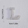 2pcs Peal Initial Letters for Stanley Cup Cute Stanley Tumbler Stickers for Water Bottles Wallet Phone Laptop Luggage (L) view 2