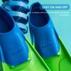 Sporti Adult-Kids Short Swim Fins, Floating Fin for Swimming & Snorkeling, Swim Flippers for Training - PurpleBlue - Youth 3-4 / W 5 view 4