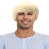 PATURPINT Short Mushroom Wig for Men-Synthetic 60s Bowl Cut Wigs for Anime Movie Music Costume Halloween Cosplay Party (Blonde) view 1