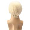 PATURPINT Short Mushroom Wig for Men-Synthetic 60s Bowl Cut Wigs for Anime Movie Music Costume Halloween Cosplay Party (Blonde) view 4