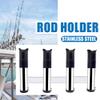 4 Pole Fishing Rod Holder, 4 in 1 Tube Rack, 316 Stainless Steel Side Mounted Bracket, Adjustable Pod, 4 Tube Links Pole Holder for Boat Yacht (6576S4-B) view 4