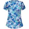 Uniforms for Women's Green Animal Scrub Top Nursing Set - Funny Holiday Scrub Jacket view 2
