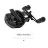 ALOEU Fishing Baitcasting Reel 18+1 Shaft 7.2:1 High Gear Metal Line Cup Sea Jig Wheel, Right Hand, Black view 3