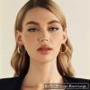 36 Pairs Gold Hoop Earrings Set for Women, Fashion Chunky Gold Hoop Earrings Multipack, Hypoallergenic Pearl Chain Twisted Statement Earring Pack for Birthday Party Jewelry view 2