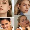 36 Pairs Gold Hoop Earrings Set for Women, Fashion Chunky Gold Hoop Earrings Multipack, Hypoallergenic Pearl Chain Twisted Statement Earring Pack for Birthday Party Jewelry view 3