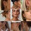 36 Pairs Gold Hoop Earrings Set for Women, Fashion Chunky Gold Hoop Earrings Multipack, Hypoallergenic Pearl Chain Twisted Statement Earring Pack for Birthday Party Jewelry view 4