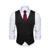 Kiioouu Men Polyester Suit Vest For Men Formal Wedding Business Red Black Vest Waistcoat Men Vest MD-0232 XL view 1