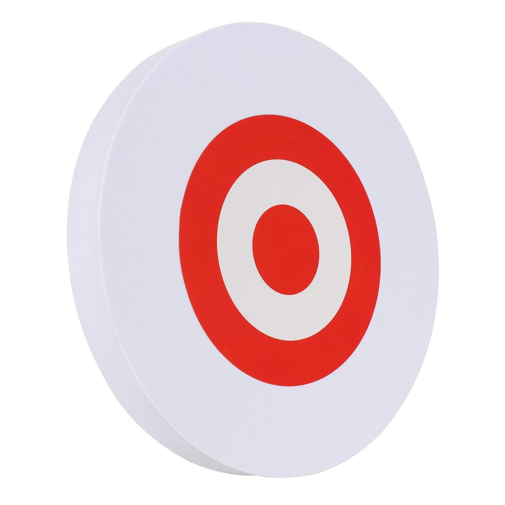 9.8in Round EVA Foam Arrow Target, High Density Foam Bow & Arrow Lightweight Target, Shooting Practice Board Round Archery Targets, Moving Hunting Practice Accessories for Outdoor Sports(White)