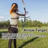 9.8in Round EVA Foam Arrow Target, High Density Foam Bow & Arrow Lightweight Target, Shooting Practice Board Round Archery Targets, Moving Hunting Practice Accessories for Outdoor Sports(White) view 3