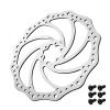 Corki Cycles 203mm Bike Disc Brake Rotor with 6 Bolts for Mountain Road BMX MTB Bike -1 Pcs Round Hole view 1