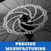 Corki Cycles 203mm Bike Disc Brake Rotor with 6 Bolts for Mountain Road BMX MTB Bike -1 Pcs Round Hole view 4