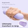 kure.fit Hand Weight Bars for Women (2.2 LB) | Resistance Booty Bands | Pilates, Yoga, Dance, Aerobics, Running, Cardio, Gym, Strength Training | Non-Slip | Portable Dumbbells | Women & Men | Purple view 4