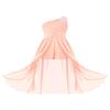 Sywiyi Kids Flower Girls Beaded Ruched Pageant Dress Junior Bridesmaid Gown One Shoulder High Low Gowns Type A Pink 16 Years view 1