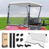 10L0L Golf Cart Windshield for EZGO RXV 2008-up Upgrade Thickened Fold Down Windshields Anti-UV Impact Resistant - 38.18"W X 32.5"H view 1