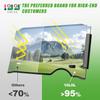 10L0L Golf Cart Windshield for EZGO RXV 2008-up Upgrade Thickened Fold Down Windshields Anti-UV Impact Resistant - 38.18"W X 32.5"H view 2
