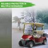 10L0L Golf Cart Windshield for EZGO RXV 2008-up Upgrade Thickened Fold Down Windshields Anti-UV Impact Resistant - 38.18"W X 32.5"H view 3