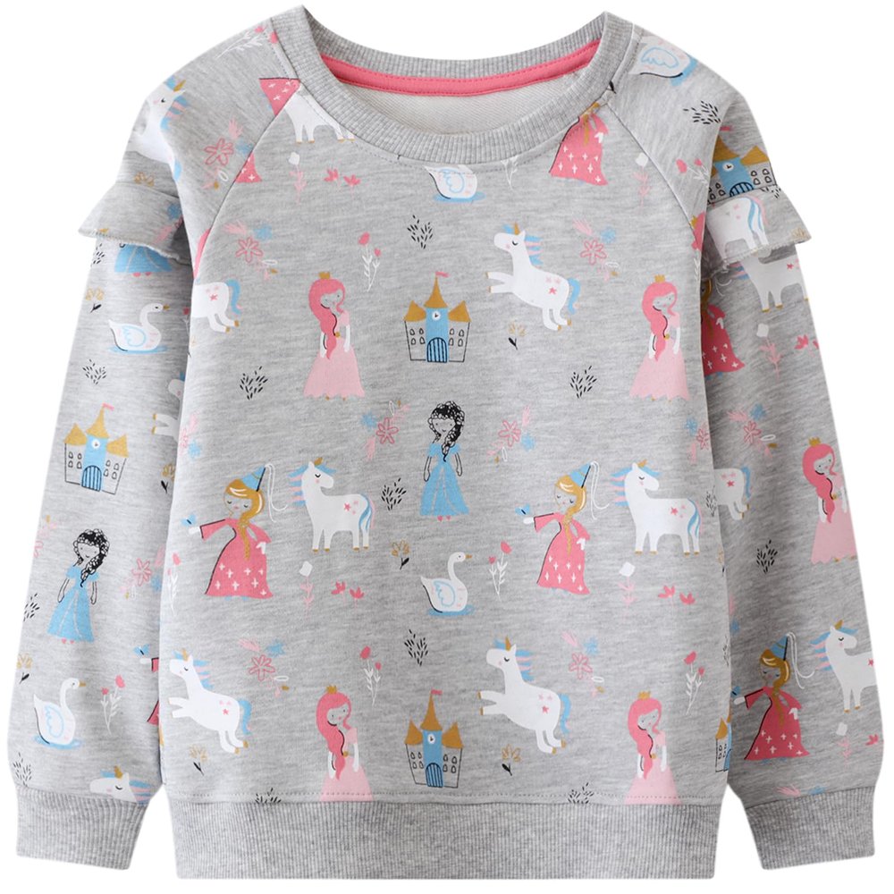 Hongshilian Unisex Kids Cute Cartoon Cotton Sweater Shirt(5T,S008l)