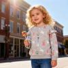 Hongshilian Unisex Kids Cute Cartoon Cotton Sweater Shirt(5T,S008l) view 2