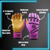 Patriot | Batting Gloves | Professional Batting Gloves 360 Pro Cabretta Leather Wrist Wrap Baseball Softball Adult Youth (Fuscia + Tan, Adult XL) view 2